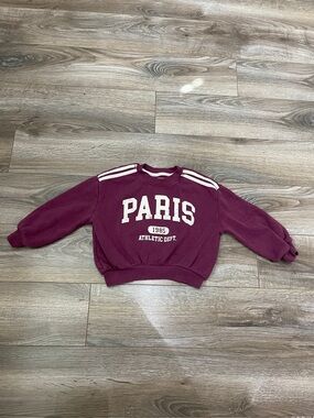 3/$30- Grayson Mini Graphic Sweatshirt 4T Burgundy Pullover Cozy Athleisure